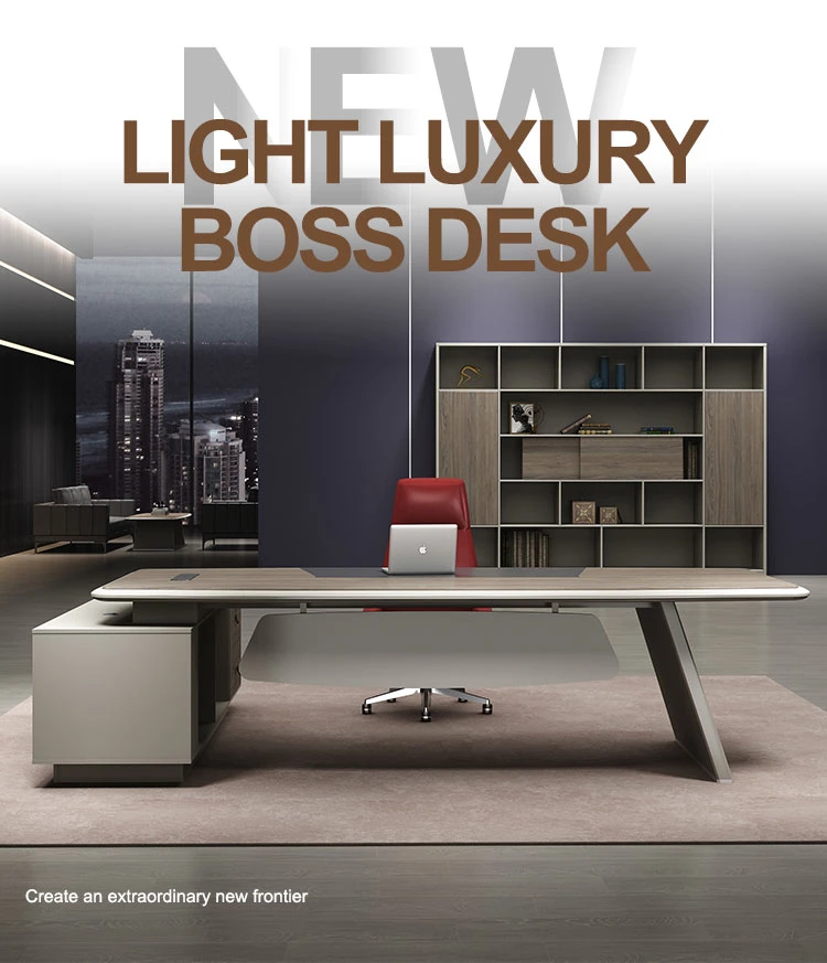 Be Greeted with New Modern Office Furniture Latest Office Desk Wooden CEO Set Executive Office Table